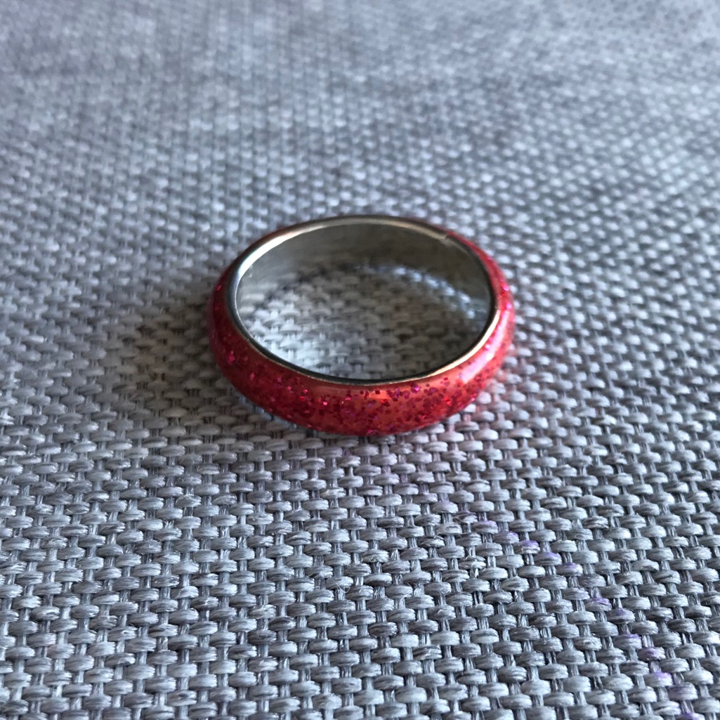 Red Glitter Ring